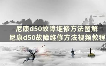 尼康d50故障维修方法图解 尼康d50故障维修方法视频教程